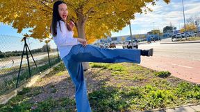 desperation to pee twice in public in my jeans