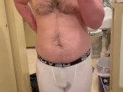 Compression pants piss