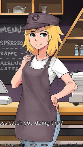 Hazelnut Latte: Blonde Trans Got Caught Doing Inappropriate Things at Work by Her Boss Ep 9