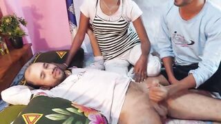 guys while the other one is frolicking with her sensitized cupcakes. She attempts out a sixty-nine with one of the guys before they determine that her cooch needs to be fucker rigid. open receiving her paramour's swell weenie. She is boned doggy style-fas