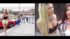 Rehearsal beauty t-pageant