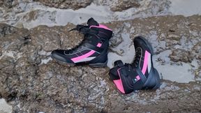 Capezio DS34 battle boots muddy