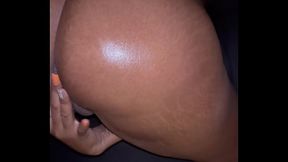 Ebony couple's horny on all fours banging with big BBC