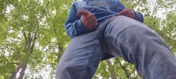 A fucking huge cock in the forest