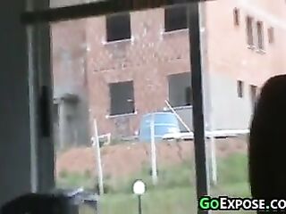 Stripped Wife By The Window