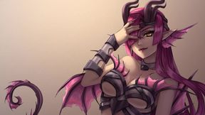 Succubus Lily begs for a big cock to fill her up