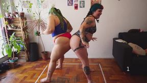 A Sweaty Butt Fight Fantasy - Curvy & Alternative Cheek Combat