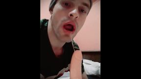 Oral Job Additional Spit. Deep-Throating Rapid and Rigid.