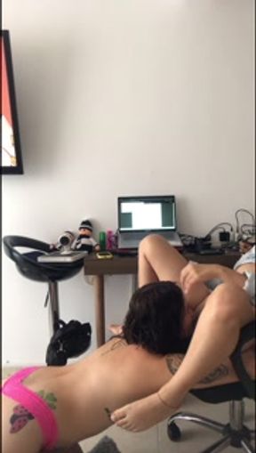 lesbian girls fuck and make video.