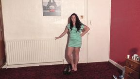 Black Suede Platform Heels Head Trampling