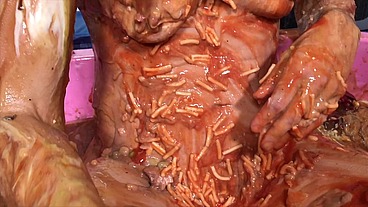 Girl Trashed in Horrendous, Disgusting 45 minute Food Gunge WAM
