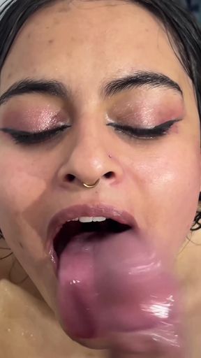 I Smash the Tight Pussy of the Slutty Maid and Forget I Have a Wife  Ends up Cumming on Her Face