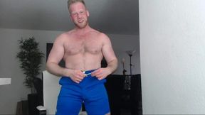 Hot Chubby Muscled Model Jerking and Cum Shot Show