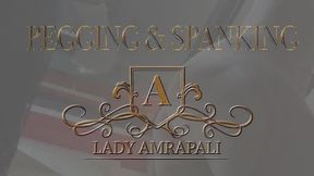 PEGGING & SPANKING  Total lenghts 11:14 minutes  StrapOn Anal Butt Slaps Bdsm Slave LADY AMRAPALI  Herrin Mistress Domina