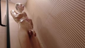 A Twink Takes a Shower, but His Stepdad Comes in and Fucks Him