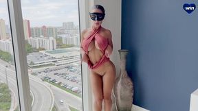 Hot wife gets fucked through the window