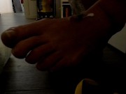 Seaty feet after workout. Shower and cream to keep my lovely feet clean and soft
