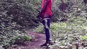 Walking Commando Swinging It and Then a Show off