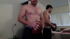 Bearded White Guy Sexy with a Ball