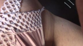 Sexy wife doing housework naked. Brunette, hairy pussy, big ass, big tits. Sexy mom massages herself with a vibrator.