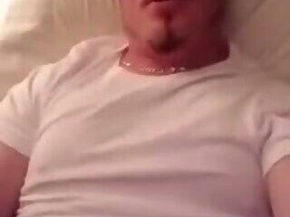 El Fuego Jacking Off In A White T-shirt