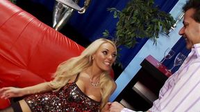 stacey saran is a horny blonde who loves getting face fucked