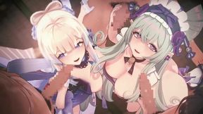 Genshin Impact Orgy Sex 23d Erotic Anime Video In Which Mizuki Yumemizuki And Kokomi Sangomiya Have Group Sex