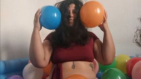 Rubbing Balloons on My Hair for Fun