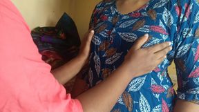 College girl lesbian with her stepsister