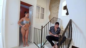 Flawless babe Candy Fly teases another dude and bangs him for us all