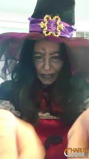 Charlie Chase up Close and POV Halloween Witch Tickle