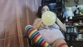 Goth Clown Caught Popping Balloons