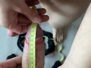 friends compare and measure their dicks