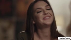 Stepbrothers transgender girlfriend fucks tattooed woman