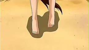 Voluptuous Anime Beauties Embrace Steamy Beach Encounter with Wild Abandon
