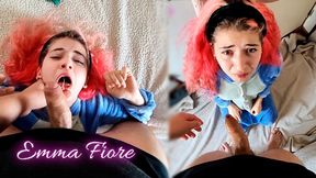 I make my stepsister suck my cock and then I fuck her ass - Emma Fiore