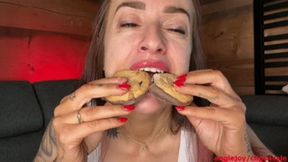 Cakes gluttony *she can't stop eating wmv HD