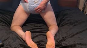 Hard cum in pull up diaper