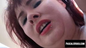Thick redhead Donna Austin moans while her big ass&#x1F351; is pounded