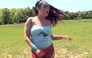 Old man scores honey brunette