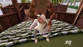 Black cock smashing femboy Secondlife