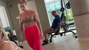 fit lesbians fuck with cuck watching