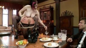 ”Slaves screwed on dinning table”