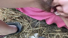 My hairy pussy and big clit