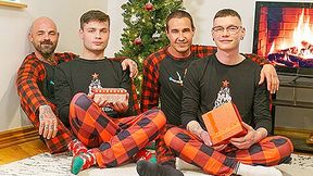 Unwrapping Santa's Cock