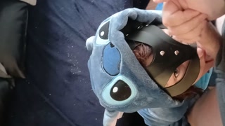 Cute Onesie Blowjob ends with messy facial cumshot