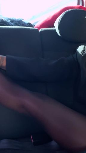 Did in a Car: Ingalls, an Argentinian Model, in a Car-based Simulated Captivity Roleplay - Bondage Video
