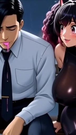 Hentai Pussy Girl Dreams of Love and Dirty Sex. Cartoon Anime Hentai Ai
