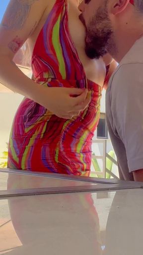 Wifebucket Amateurs - My Freckled Wifey Got Playful in Our Backyard