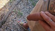 Pov Aroncora couple peeing in public place amateur hot video with extra wide pussy